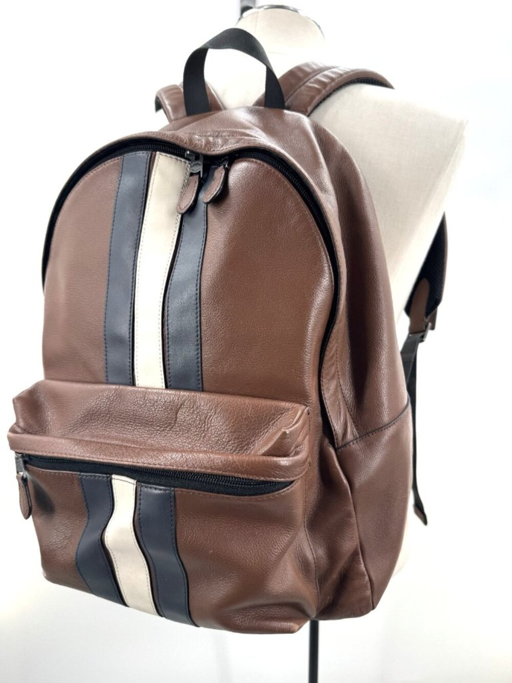 COACH Brown Thick Luxurious Genuine Leather Large Backpack Handbag Purse F23214